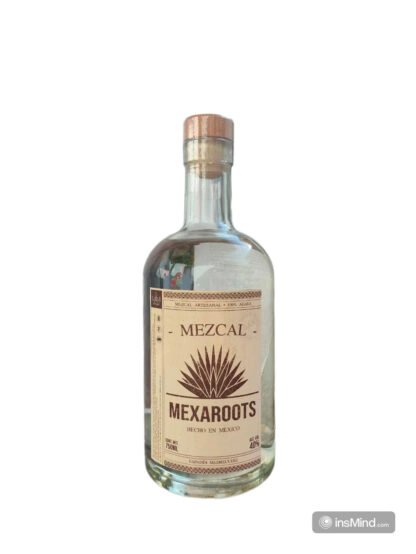 Botella 750ml de mezcal MEXAROOTS  alc. vol. 40°
